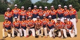 softball team group picture for the charity event